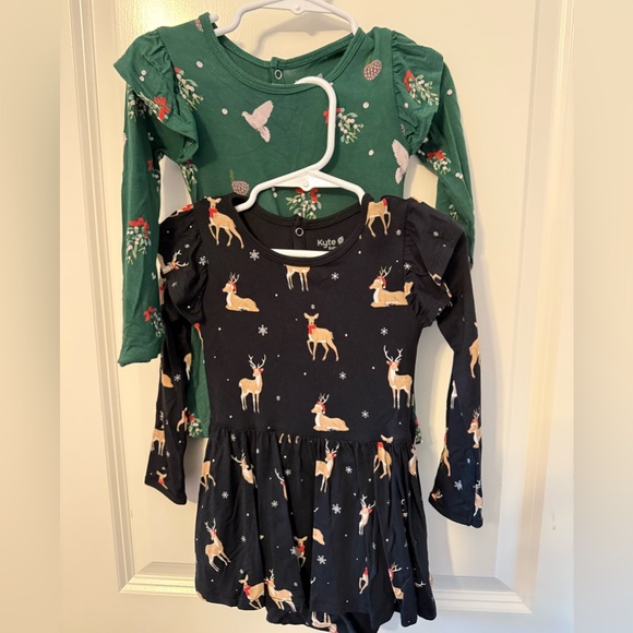 Bundle of two 2T Kyte baby holiday bodysuit twirl dresses -  cruiseboatoman.com